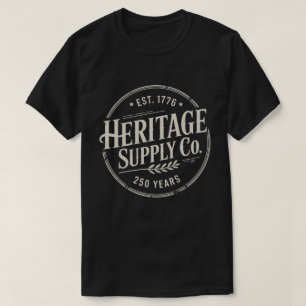 Camiseta Vintage Heritage Supply Co Establecida en 1776 Ame