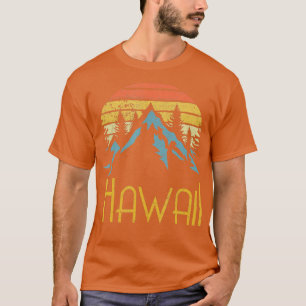 Camiseta Vintage HI Hawaii Hawaiian Mountains Outdoor 