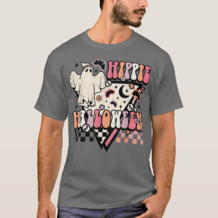 Camiseta Vintage Hippie Halloween Ghost Boo Spooky Hallowee
