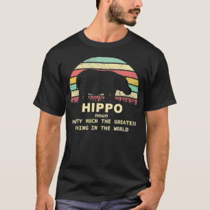 Camiseta Vintage Hippo Diversión divertida Hippotamus Gift