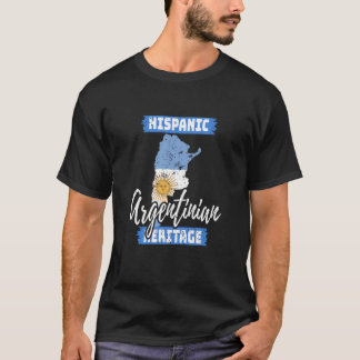 Camiseta Vintage Hispanic Heritage Month Argentina