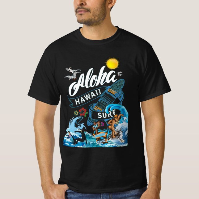 Camiseta Vintage Honolulu Hawaii (Anverso)