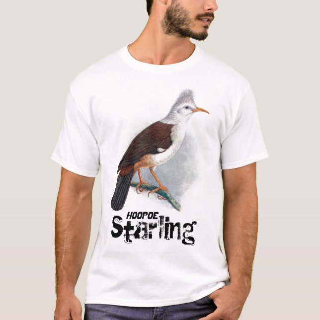Camiseta Vintage Hoopoe Starling Bird (Anverso)