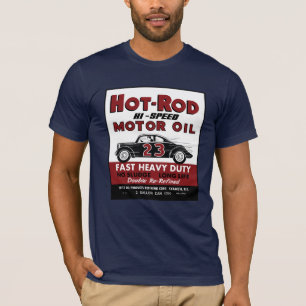Camiseta Vintage Hot Rod Motor Oil tin puede diseñar