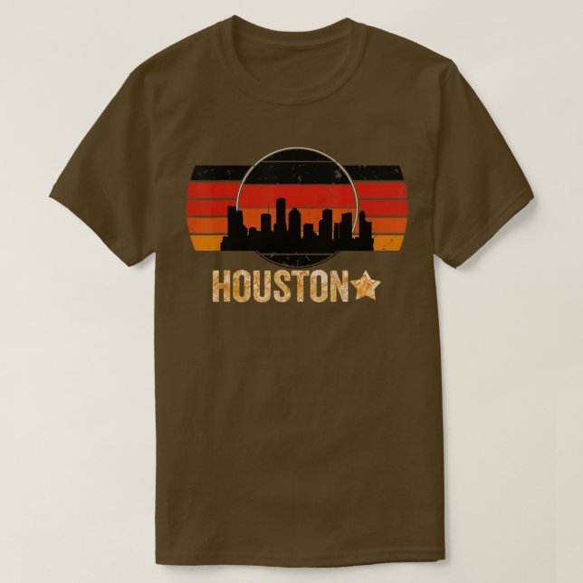 Camiseta Vintage Houston Texas Houston Strong Stripes 1 (Diseño del anverso)