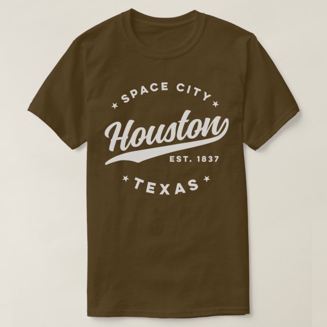 Camiseta Vintage Houston Texas Space City USA (Diseño del anverso)