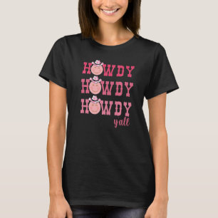 Camiseta Vintage Howdy Y'all Rodeo País Occidental Sur