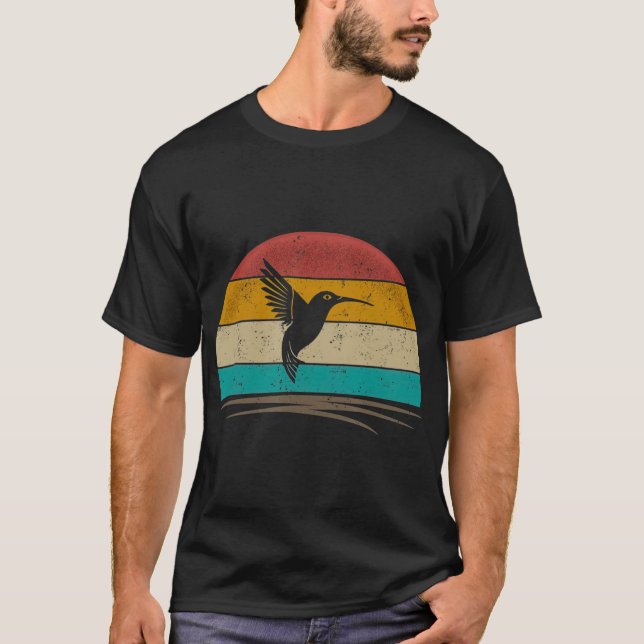 Camiseta Vintage Hummingbird Retro Distressed Hummingbird (Anverso)