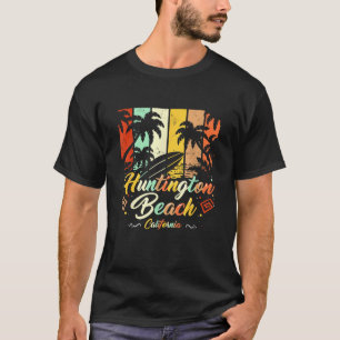 Camiseta Vintage Huntington Beach California Surfing Retro