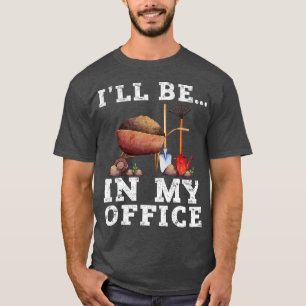 Camiseta Vintage I39ll Estar en mi oficina Shirt Funny Gard