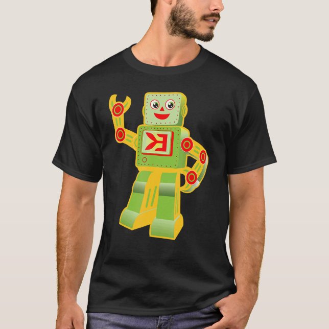 Camiseta Vintage I Love Robots Robotics Engineer Technier (Anverso)