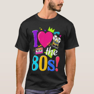 Camiseta Vintage I Love The 80's Made Me 1980 Cassette de l