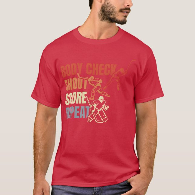 Camiseta Vintage Ice Hockey Quote family (Anverso)