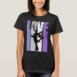 Camiseta Vintage Ice Skating Live Love Ice Sking Coach Wo