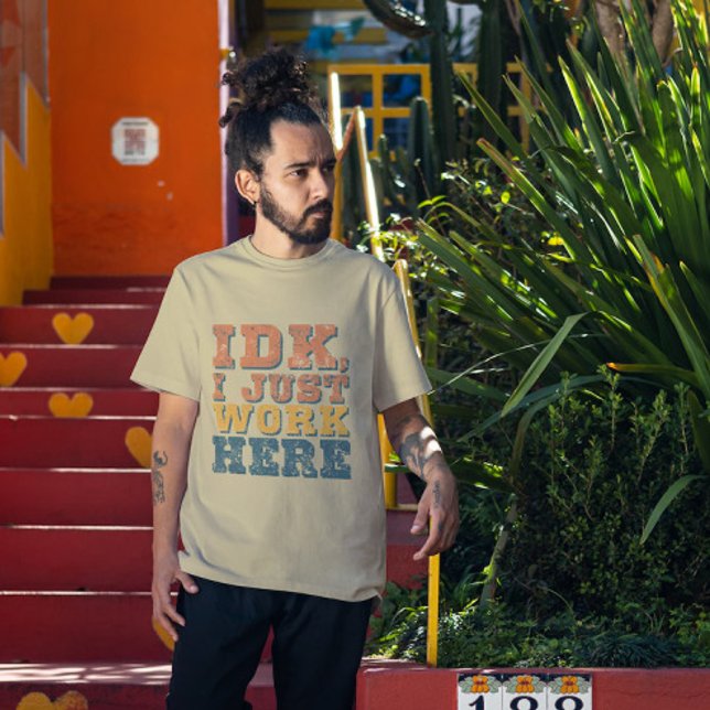 Camiseta Vintage IDK cita divertida obra arte divertido (Subido por el creador)