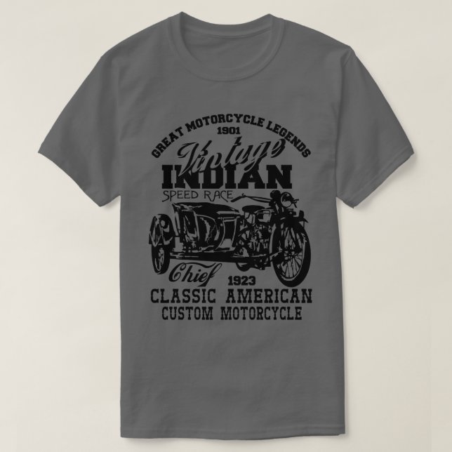 Camiseta Vintage Indian Classic Chief 1923 (Diseño del anverso)