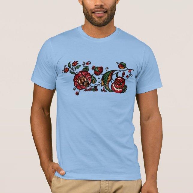 Camiseta Vintage Indian Cotton Chintz Fabric (Anverso)