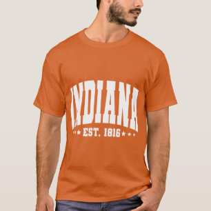 Camiseta Vintage Indiana Shirt EE.UU. Regalo patriótico par