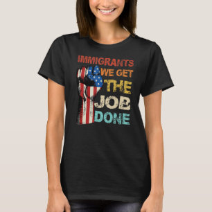 Camiseta Vintage Inmigrantes Bandera Estadounidense Tenemos