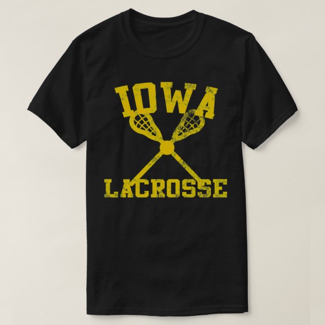 Camiseta Vintage Iowa Lacrosse (Diseño del anverso)
