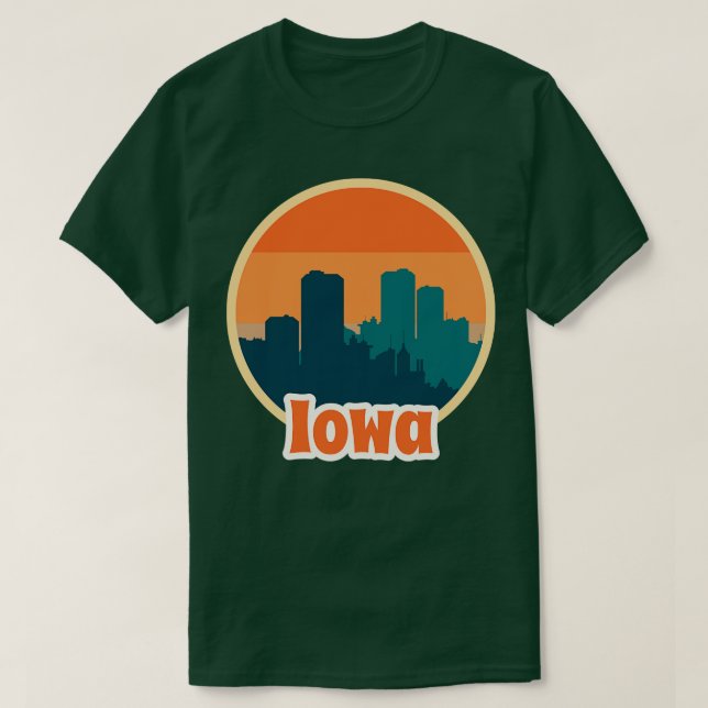 Camiseta Vintage Iowa TShirt (Diseño del anverso)