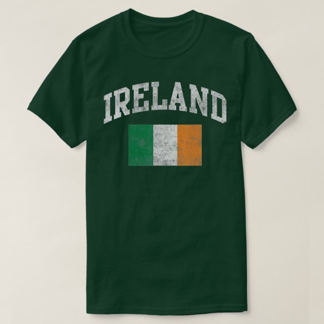 Camiseta Vintage Ireland Flag Green St (Diseño del anverso)