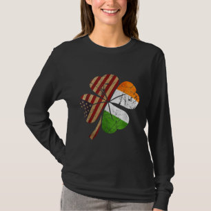 Camiseta Vintage Irish American Four Leaf Clover St. Patric