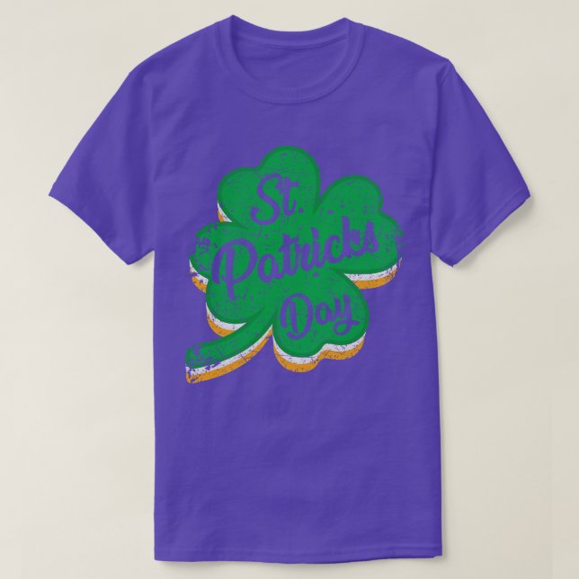 Camiseta Vintage Irish Clover (Diseño del anverso)