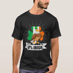 Camiseta Vintage Irish Flag Shamrock Eagle Bird St. Patrick
