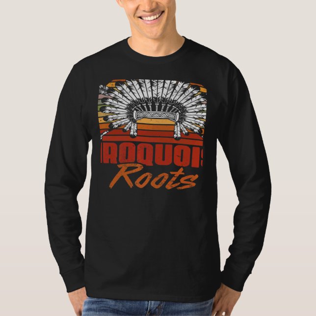 Camiseta Vintage Iroquois Roots Native Pride American India (Anverso)