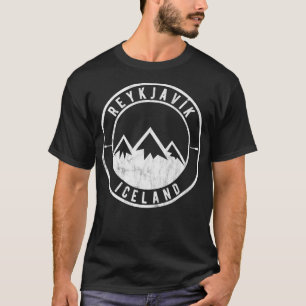 Camiseta Vintage Islandia con glaciares