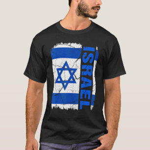 Camiseta Vintage Israelí Bandera Israel Orgullo Raíces Here
