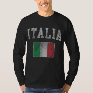 Camiseta Vintage Italia Bandera Italiana Italia Hombres Muj