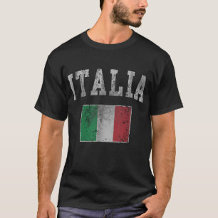Camiseta Vintage Italia Bandera Italiana Italia Hombres Muj