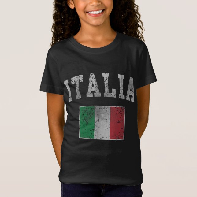 Camiseta Vintage Italia Bandera Italiana Italia Italiano (Anverso)