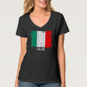 Camiseta Vintage Italy Flag Italiano Roots Para Hombres Y M