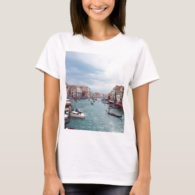 Camiseta Vintage Italy Venice Canal Photo (Anverso)