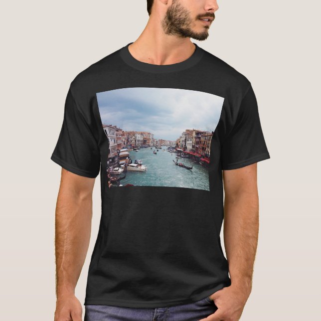 Camiseta Vintage Italy Venice Canal Photo (Anverso)