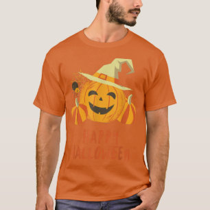 Camiseta Vintage Jack O Lantern Scary Pumpkin Face Hallowee