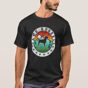 Camiseta Vintage Jack Russel Retro Dog Mom Dad