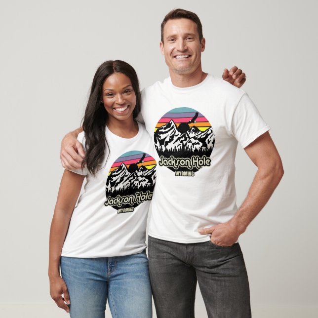 Camiseta Vintage Jackson Hole Wyoming (Unisexo)