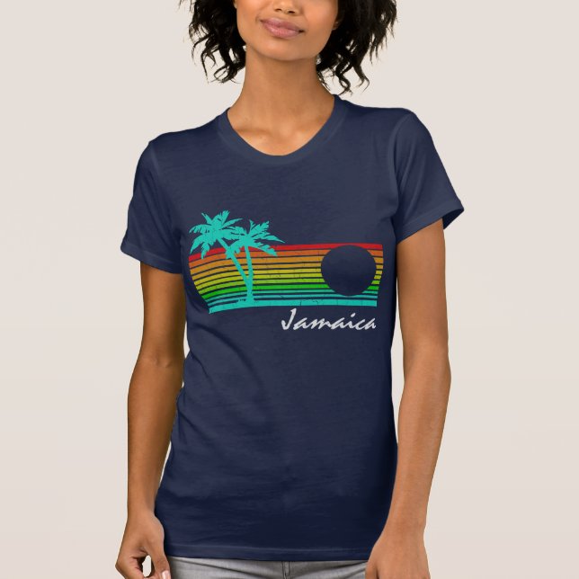 Camiseta Vintage Jamaica - diseño apenado (Anverso)