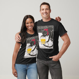 Camiseta Vintage Japanese Beer Cat Art Goyo Retro T-Shirt