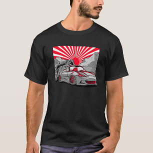 Camiseta Vintage Japanese Drift Car Streetwear Retro Drifti