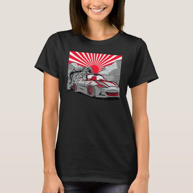 Camiseta Vintage Japanese Drift Car Streetwear Retro Drifti (Anverso)