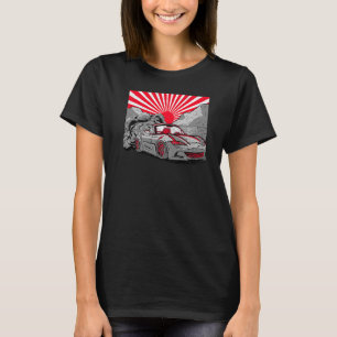 Camiseta Vintage Japanese Drift Car Streetwear Retro Drifti