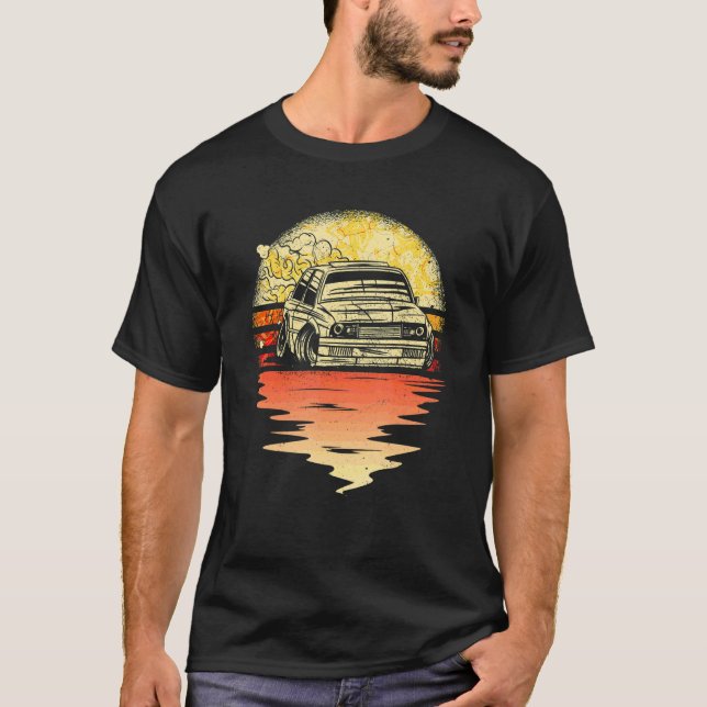 Camiseta Vintage Japanese Drift Car Streetwear Retro Drifti (Anverso)