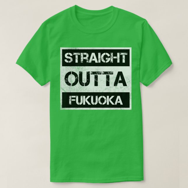 Camiseta Vintage japonés de Fukuoka con problemas (Diseño del anverso)