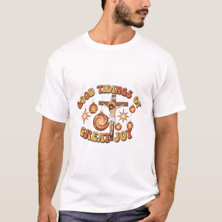 Camiseta Vintage Jesus Crucifixion Christmas T-shirt Design