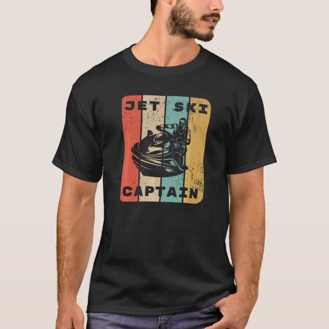 Camiseta Vintage Jet Ski Captain Lake Life Water Sports Rac (Anverso)